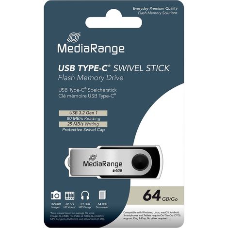 MEDIARANGE Clé USB MR1953 USB 3.2 64GB