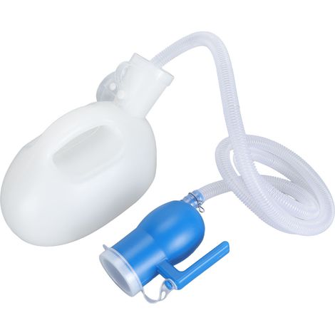 Urinoir pour homme de 2000 ml, anti-fuites, réutilisable, épais et portable, idéal pour les voyages et le camping (blanc). (1/5)