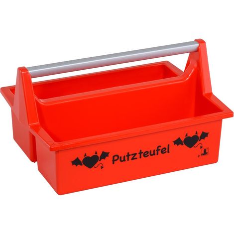Tragekasten "XXL Putzteufel" rot