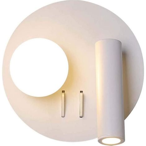 Applique Murale Moderne Intérieur Lumineux LED Applique Murale Lampes Réglables 360 & deg Applique Murale d'angle adaptée aux escaliers de Couloir, Salon de Chevet d'hôtels (lumière Blanche