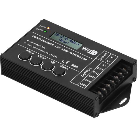 Contrôleur LED Multifonction Programmable WiFi pour Éclairage avec Minuterie (1/5)