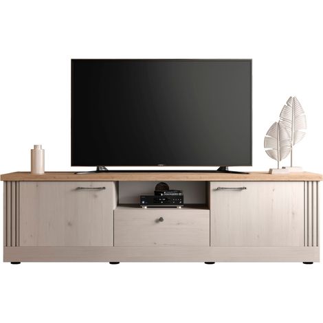 Mobile TV con 1 nicchia, 2 ante e 1 cassetto L211 cm - COUNTRY