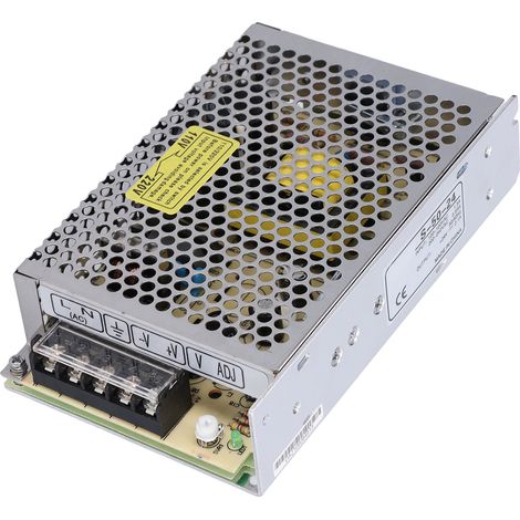 24V 50W S-50-24 Schaltnetzteil, leichter und tragbarer Stromrichter, verbesserter Sicherheitsschutz, Abriebfestigkeit, zuverlässige Stromversorgung. (1/5)