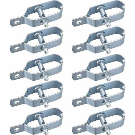 10 Pièces Tendeur Grillage, Tendeur de Clôture, Tendeurs à Fil Barbelé, Kit de Connecteurs Tendeur de Corde pour Fil de Tension (1/4)