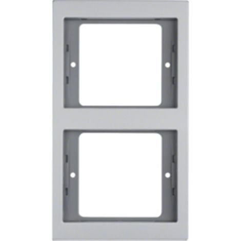 Marco de interruptor Berker 13237003 aluminio montaje con tornillos IP20