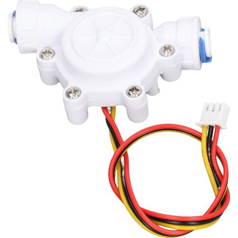 Capteur de débit d'eau pour distributeur d'eau, débitmètre, interface à barbes, capteur à effet Hall, câble 3P, 3,5-24 V CC (1/5)