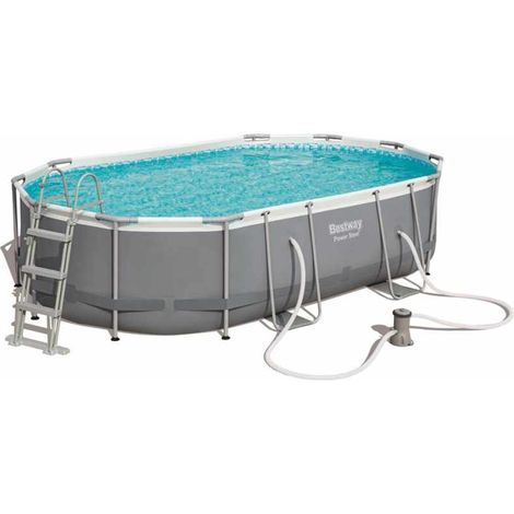 Piscina Elevada desmontable Ovalada BESTWAY 56448 Frame 488x305x107 cm - 71.760000 (1/10)