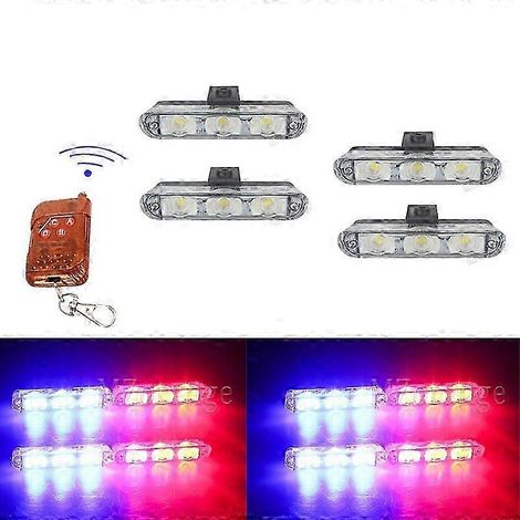 Blitzlicht Polizeiblinker FSO Auto Flash Stroboskope FSO Krankenwagen Blitz LED Polizeiblinker Notlicht Edition 0621