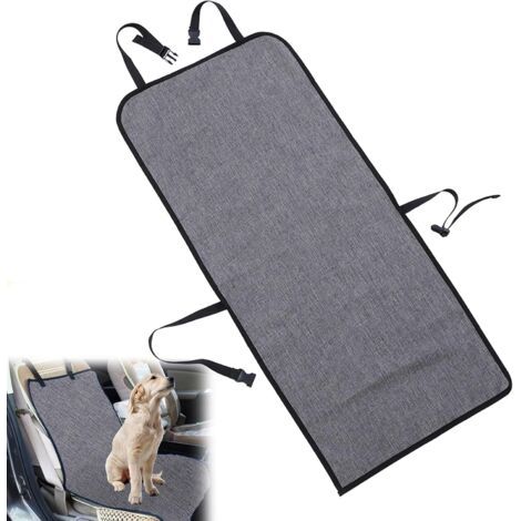 BUNTHAUS Housse Protection Voiture Chien, Imperméable et Antigriffures Housse de Siège Avant de Voiture pour Chiens, Protection de Siège de Voiture pour Animal Domestique (109 x 49 cm, Gris) (1/4)