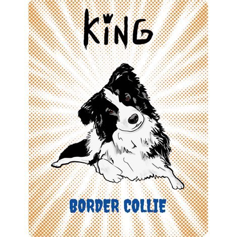 Letrero King Border Collie - 20x28 cm