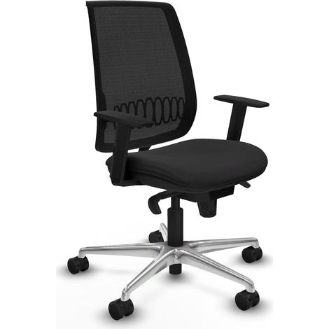 Chaise de bureau piqueras y crespo Alares noir similicuir (1/2)