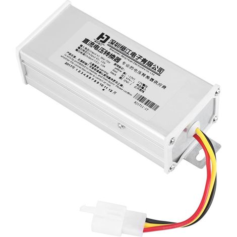 DC to DC Convertisseur de Voiture Electrique Entrée 36V-72V Sortie 12V -15 A/ 180W Régulateur d'alimentation pour Le Véhicule Electrique Cart Club Voiture Scooter Vélo et Plus (1/5)