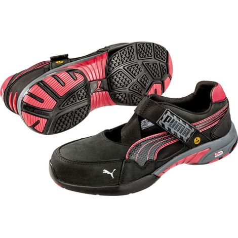 Baskets de sécurité basses femme Spring S1 ESD HRO SRC Noir / Rouge 39 (1/5)
