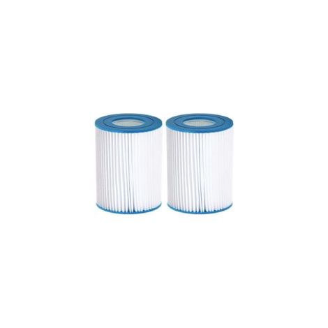 Cartucho de filtro para piscina tipo II, cartucho de filtro para el paquete de filtros Bestway 58094, cartucho de filtro de repuesto universal para bombas de piscina. (2 unidades)