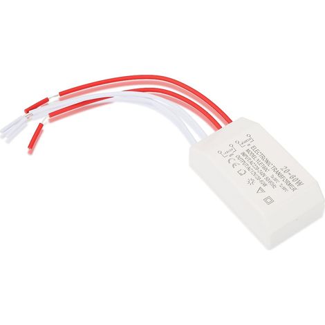 Transformateur Electronique Convertisseur de Tension 220V à AC 12V 20-60W Pilote Intelligent d'Alimentation (1/5)