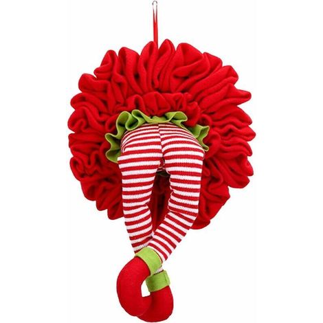 Couronne de décoration de Noël, décoration de couronne de porte, pendentif extérieur, décoration de Noël, décoration de couronne d'arbre pour porte, mur ou fenêtre, mur de cheminée