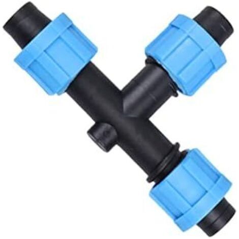 CSPARKV 16 mm 10 Stück Garten-Tropfbewässerungs-T-Stücke mit Widerhaken, Schlauchverbinder, Gartenzubehör, Heimwerkerbedarf, Haushaltszubehör, Sprinkler-Bewässerungsanlage