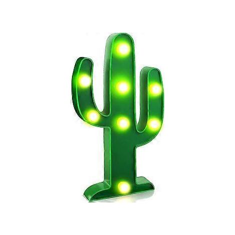 SZTXJ LED-Nachtlicht, LED-Kaktuslicht, Tischlampe, Licht für Kinderzimmer, Schlafzimmer, Geschenk, Party, Heimdekoration, Grün