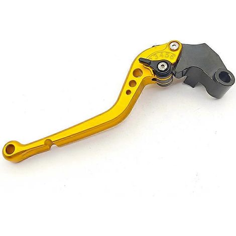 Pour Yamaha YZF R15 Poignée de klaxon d'embrayage réglable en aluminium modifiée, fixation de biellette de direction (dorée 2) (1/5)
