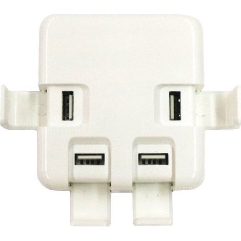 Trade Shop - LADEGERÄT ADAPTER STROM USB STECKER 4 PORTS 40 W 8a SMARTPHONE TABLET - (1/5)