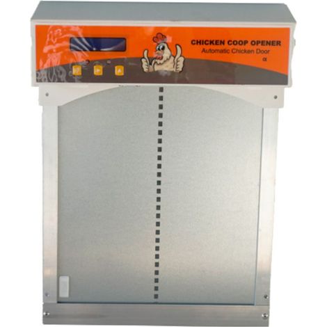 Ascenseur automatique avec porte de sortie pour volailles et poulets  Porte automatique galvanisée 31 x 42 x 8 cm (1/5)
