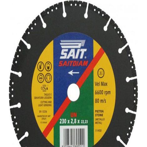 Sait disco diamantato universale saitdiam un per edilizia, diametro 115mm