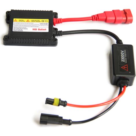 GARRYFIZH Ballast xénon ultra-mince 55 W pour phares automobiles, stabilisateur de phares, remplacement de ballast pour lampes xénon H1, H3, H4, H7, H11 et H13 (1/5)