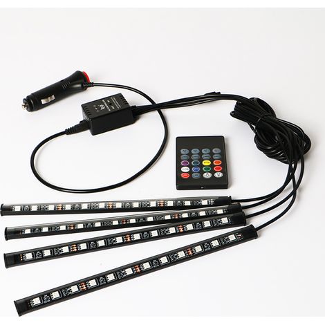 Lampe Voiture Intérieur LED Voiture Interieur, Auto Gadgets Lumineuse à LED de Voiture Contrôle APP, Accessoire Voiture Cadeau pour Homme Femme Car Accessories(prise allume cigare) (1/5)