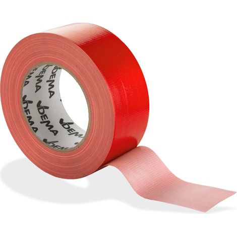 Gewebeband Panzertape 50 mm x 50 m Panzerband Steinband Klebeband Paketband Rot (1/2)