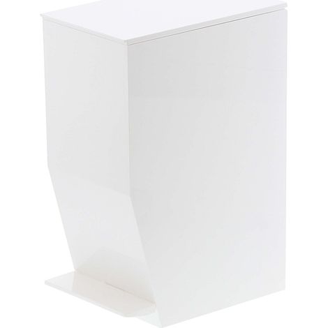 Gerson Pattumiera da bagno, Plastica, Bianco, 19 x 12 x 27,5 cm (1/5)