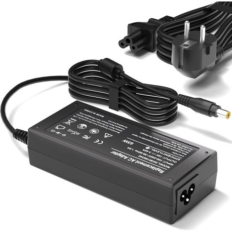 Chargeur 65W 19V Compatible avec Acer LCD Monitor 19.5 20 21.5 23 23.8 24 25 27 inch R240HY SB220Q SA230 S231HL S232HL S202HL S230HL S220HQL S271HL S241HL G246HL G276HL H276HL HN274H (1/5)