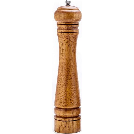 royaluxe - Moulin a Poivre et Sel, Moulin Sel Poivre Bois, Manuel Moulin à Sel et Poivre, Réglables Broyeur d'Épices en Céramique, Salière et Poivrièr, Pour Sel de Mer, Piment, Poivre(Grand, 275.5cm) (1/4)