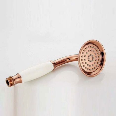 Pommeau De Douche - Rétro Noir - 85x230 Mm - Pour Salle De Bain - 1 Pièce (1/4)