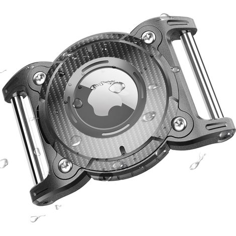Hundehalsband mit Halterung für Tracking-Marke, abnehmbarer Metallschnalle, wasserdicht, kompatibel mit 3 cm Breite (1/5)