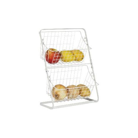 ANDREA HOUSE CC71124 Estante Metal Blanco 28X15 - ref: CC71124