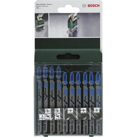 Bosch Home and Garden 2 609 256 745 Set Lame Per Seghetto Alternativo, 2 x T118a/T118b/T127d/T227d (1/3)