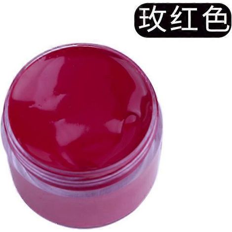 Crème de teinture et de réparation pour cuir, raviveur de couleur pour sacs, chaussures, canapés, vestes, masquant les rayures et restaurant le cuir véritable. Couleur : Rose