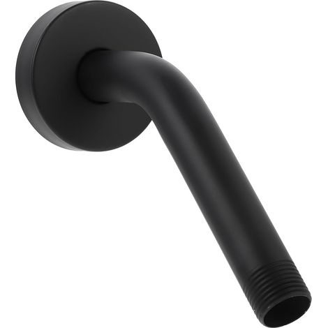 Support de douche BETOOKY en acier inoxydable noir avec bride, résistant à la rouille, pour pommeaux de douche de spa et baignoire. (1/5)