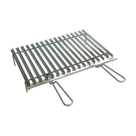 GRATICOLA BARBECUE RECUPERO GRASSO OMPAGRILL  INOX MANICI 2 CM 60X40