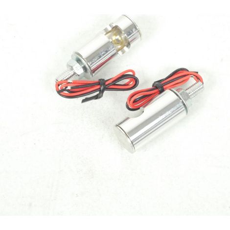 paar runde verchromte universal 12v Kennzeichenbeleuchtung für (1/4)