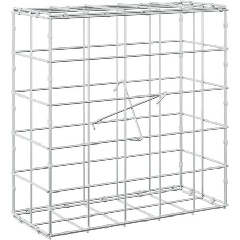 Gabione mit 3,5 mm Draht und 10x10 cm Maschen 50x20x50 cm vidaXL (1/5)