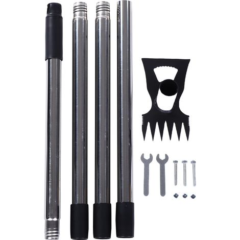 Houe outil de jardin 2 en 1, 63 pouces, avec manche Long réglable, cultivateur à 5 dents pour la plantation et le jardinage (1/5)