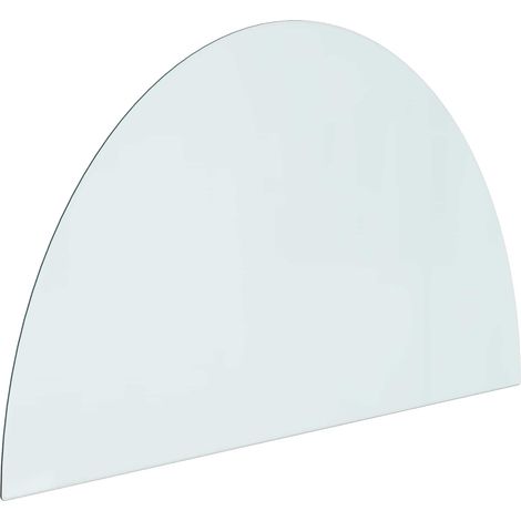 Fireplace Glass Plate Transparent 1000 x 600 mm Glass vidaXL