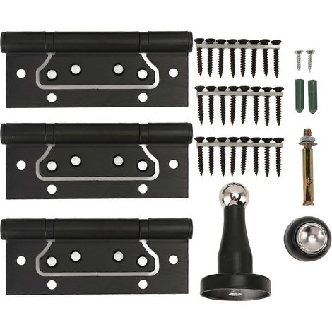 5er-Pack magnetische Türscharniere 12,7 cm, integrierter Anschlag, robustes, geräuscharmes Metall, hohe Belastbarkeit, für Schlafzimmer. (1/5)