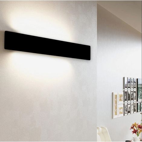 Ideal Lux applique moderna Zig Zag 1 luce LED integrato nero metallo (1/4)