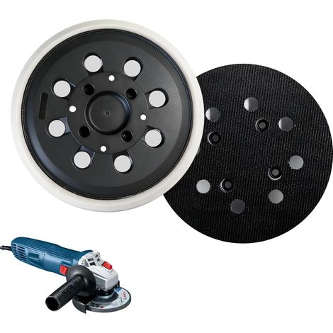Disque de ponçage 125 mm 8 trous pour PEX 400 AE/PEX 300 AE, patin de ponçage avec fermeture , pour ponceuse excentrique et accessoires de ponceuse (1/5)