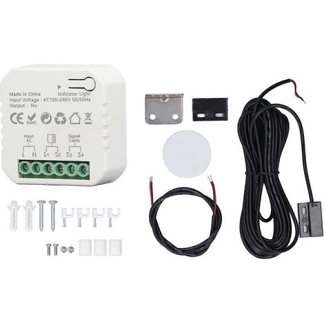 Kit d'ouverture de porte de garage intelligent compatible avec l'application Tuya Zigbee, télécommande Wi-Fi, commande vocale, portails coulissants 100–24