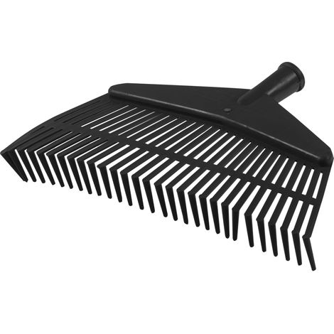 Petit râteau à feuilles de gazon Canada 420 mm Vorstahl Râteau de jardin en plastique (1/4)