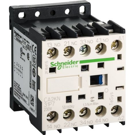 Contattore ausiliario TeSys CA2K - 3 NO + 1 NC - - 10 A - 230 V CA - CA2KN31P7