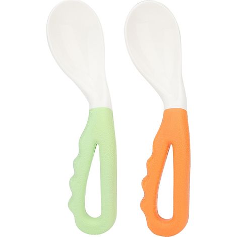 Cuillère PP pour bébé, apprentissage alimentaire autonome, couvert de table pour enfant, lot de nourriture pour tout-petit (1/5)